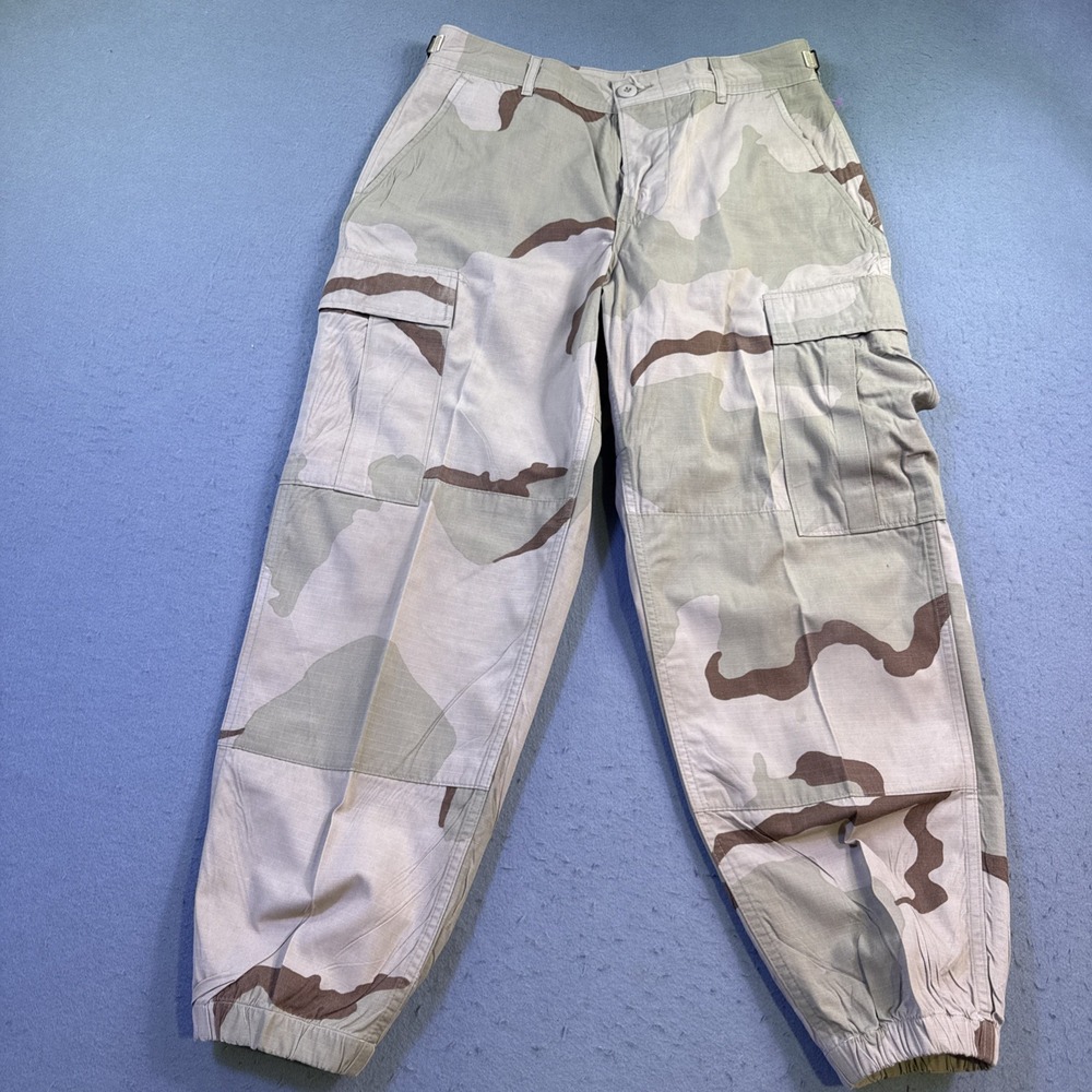US Military Desert Camouflage Pattern 3 Color Combat Trouser Small Short 26.5-29 - Picture 2 of 7